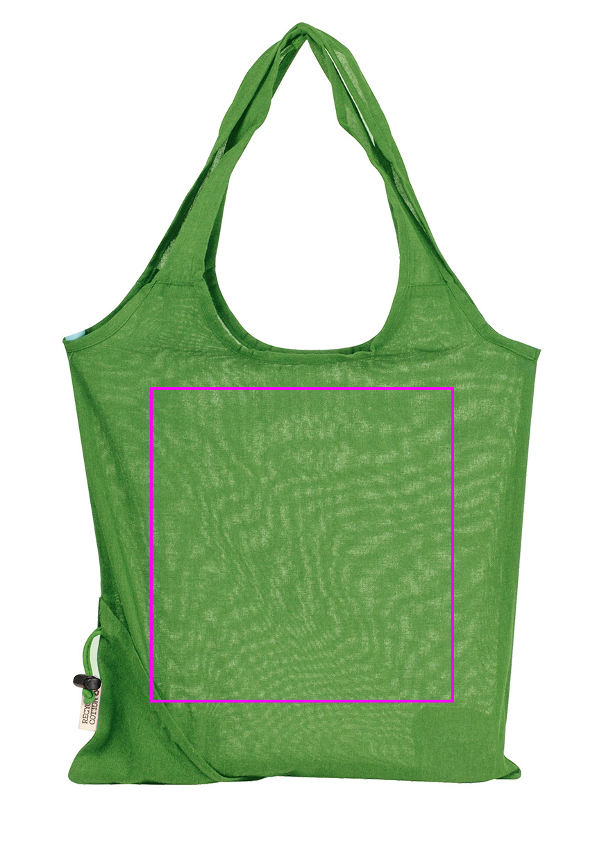 Foldable bag made of recycled cotton and polyester 118 g/m² ANJA