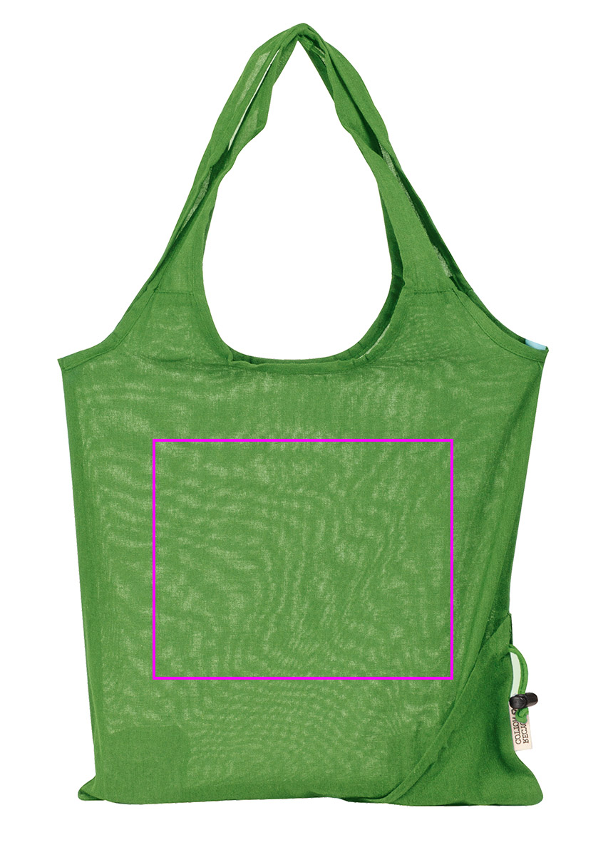Foldable bag made of recycled cotton and polyester 118 g/m² ANJA