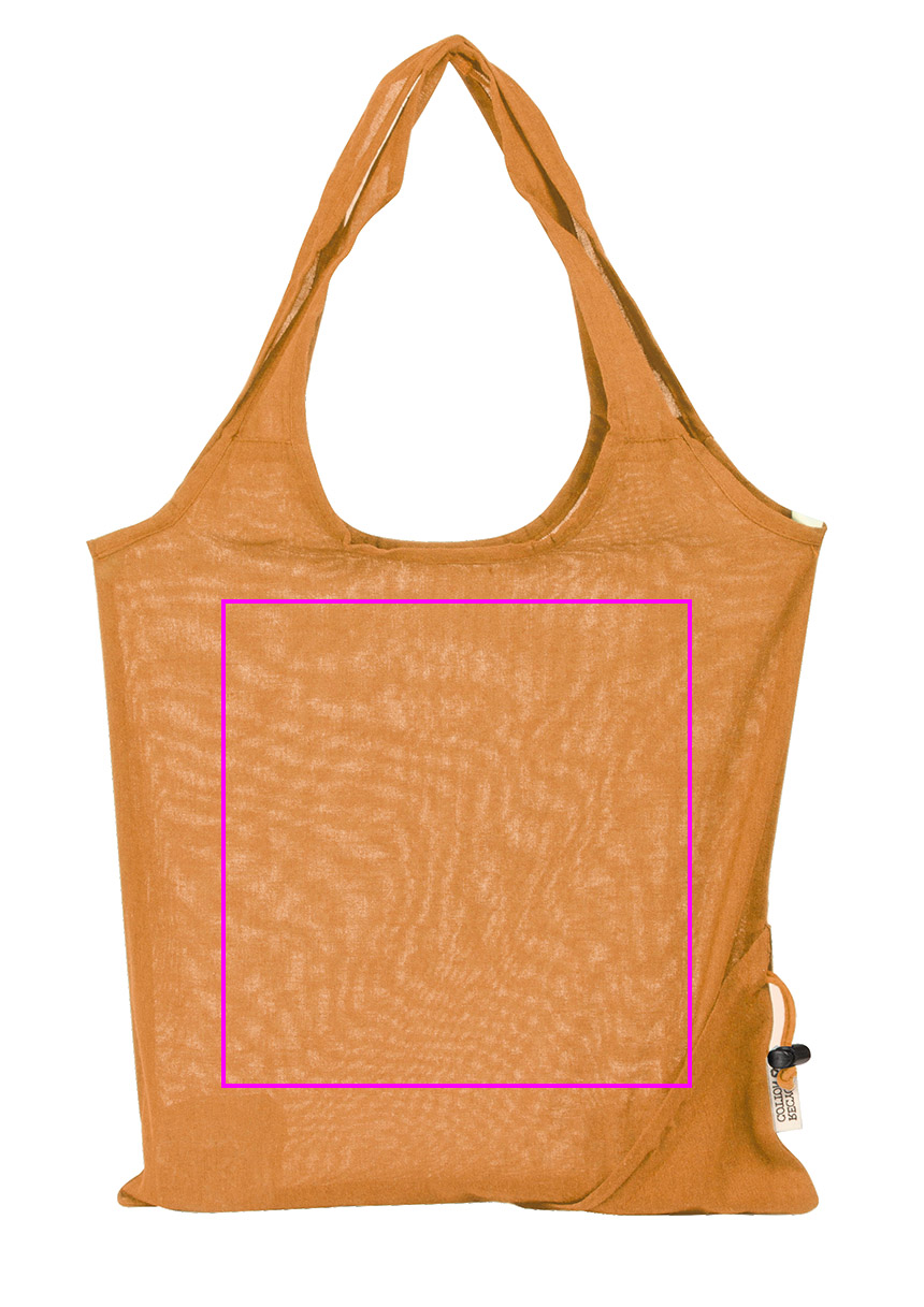 Foldable bag made of recycled cotton and polyester 118 g/m² ANJA