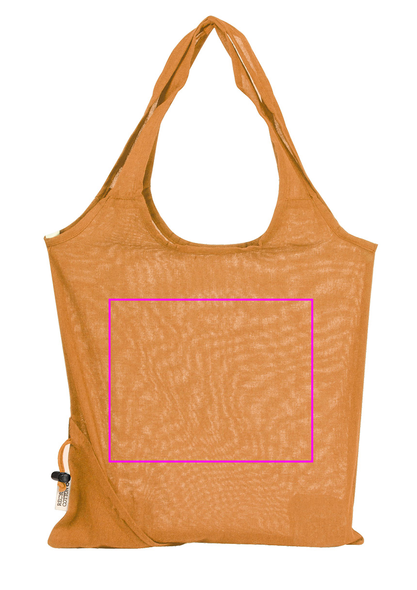 Foldable bag made of recycled cotton and polyester 118 g/m² ANJA