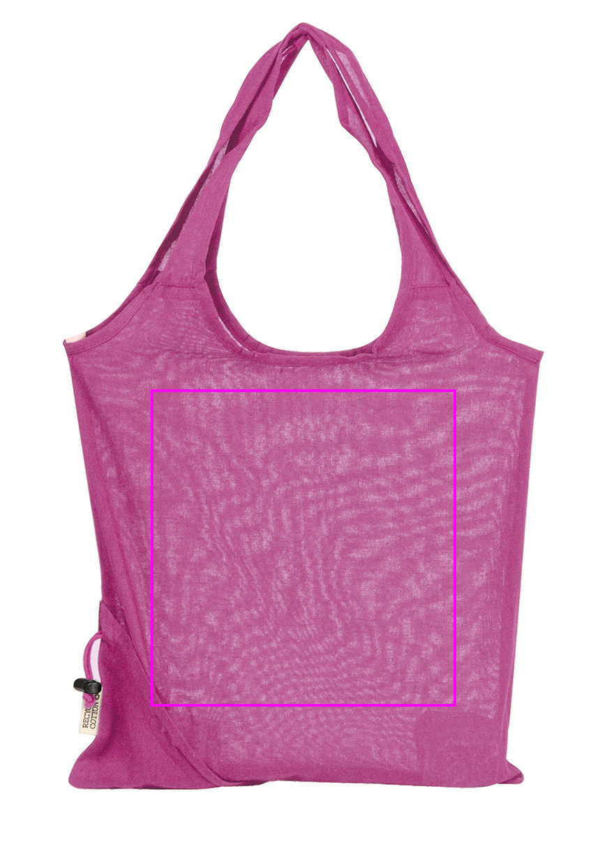 Foldable bag made of recycled cotton and polyester 118 g/m² ANJA