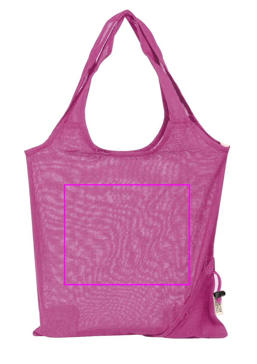 Foldable bag made of recycled cotton and polyester 118 g/m² ANJA