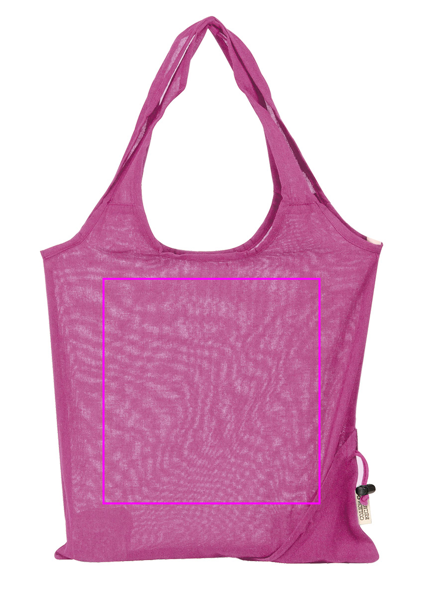 Foldable bag made of recycled cotton and polyester 118 g/m² ANJA