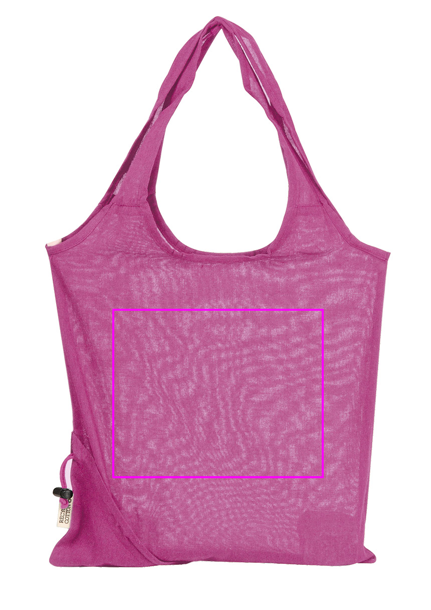 Foldable bag made of recycled cotton and polyester 118 g/m² ANJA