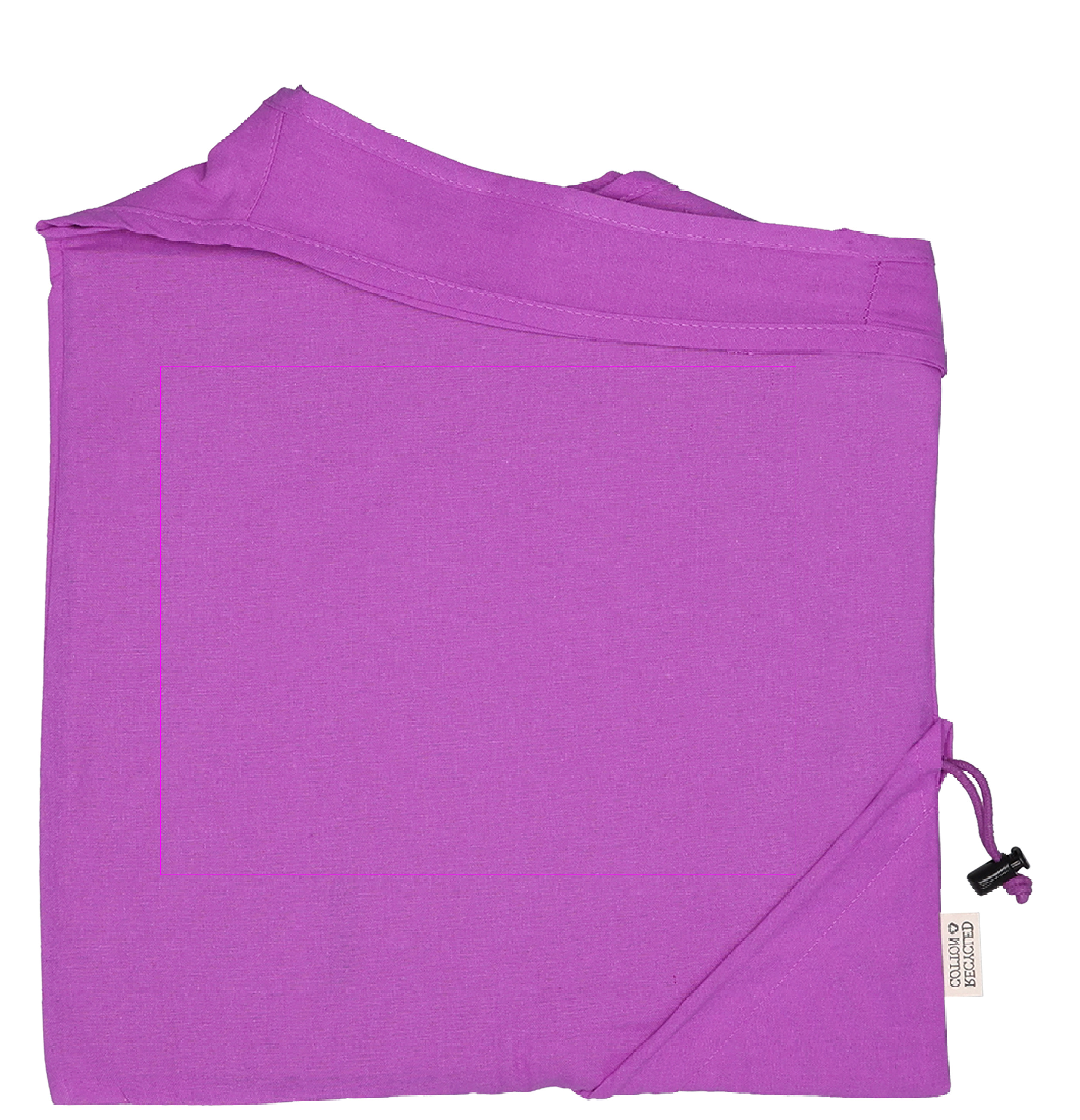 Foldable bag made of recycled cotton and polyester 118 g/m² ANJA
