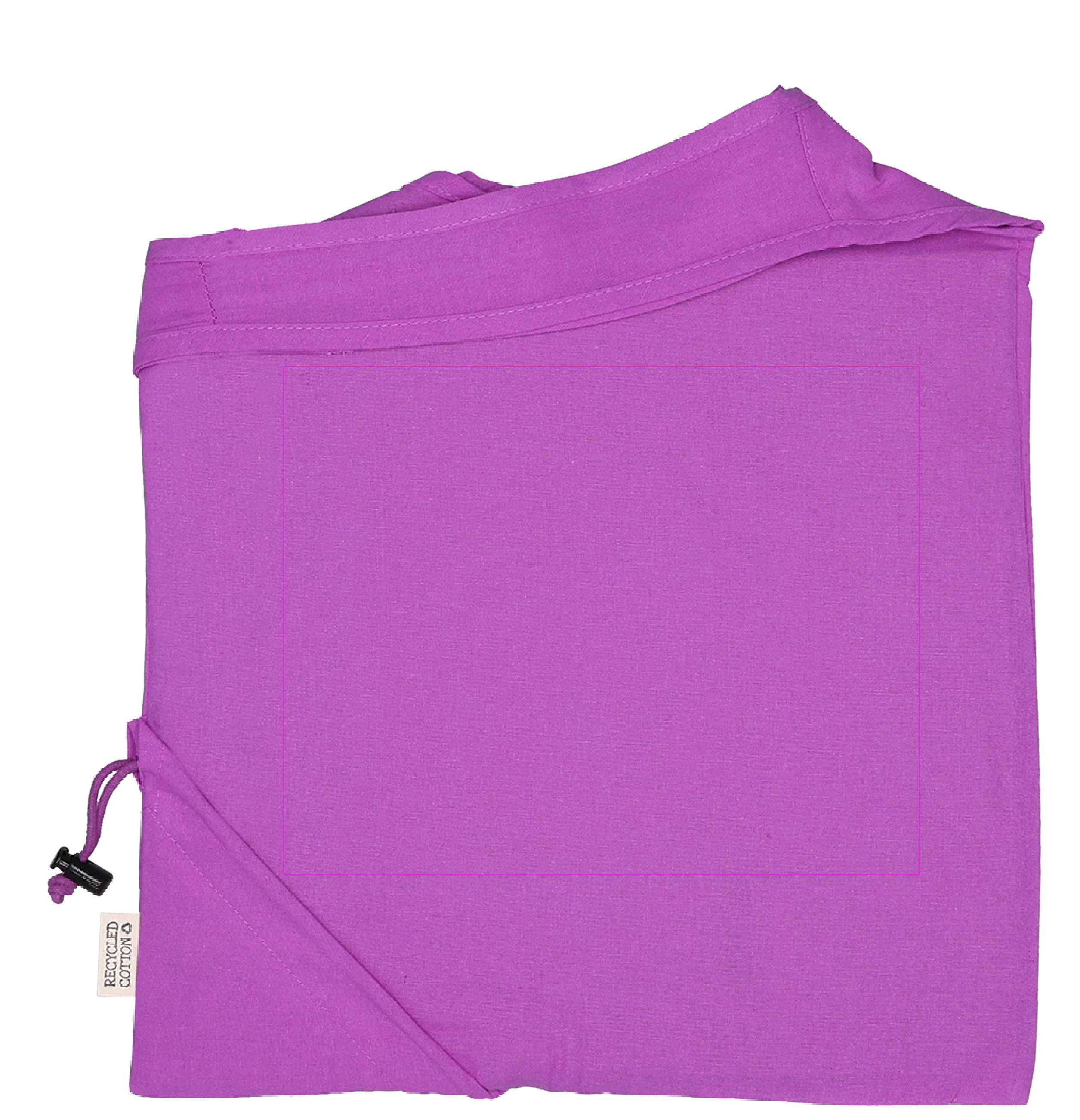 Foldable bag made of recycled cotton and polyester 118 g/m² ANJA
