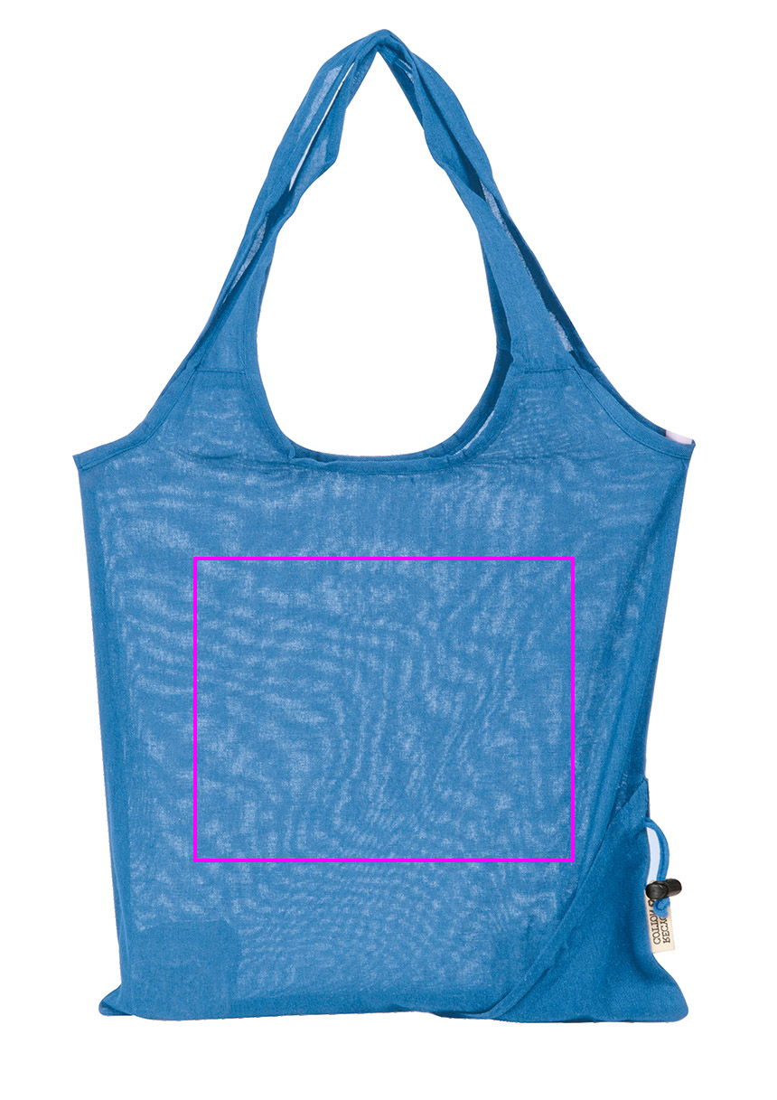Foldable bag made of recycled cotton and polyester 118 g/m² ANJA