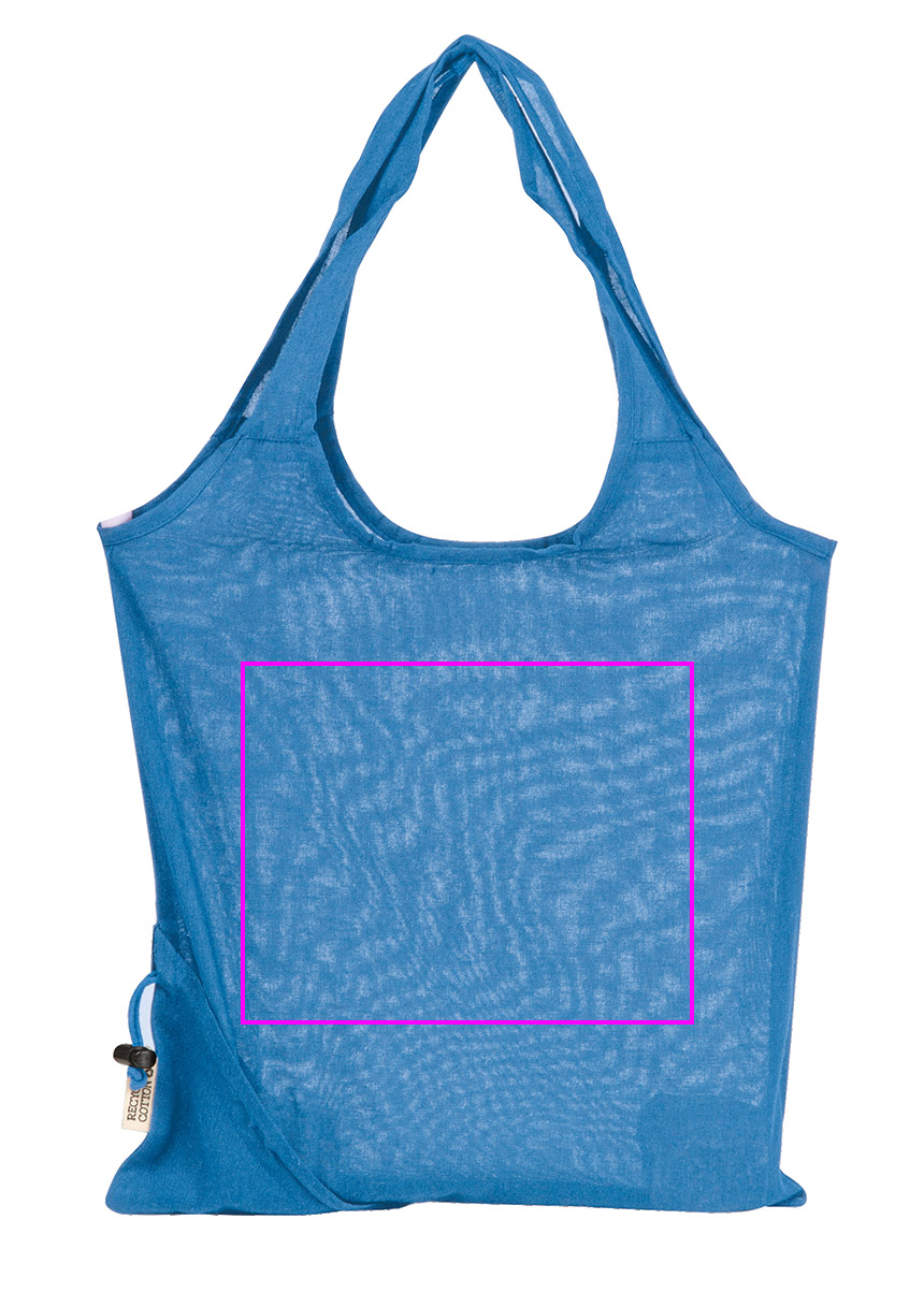 Foldable bag made of recycled cotton and polyester 118 g/m² ANJA