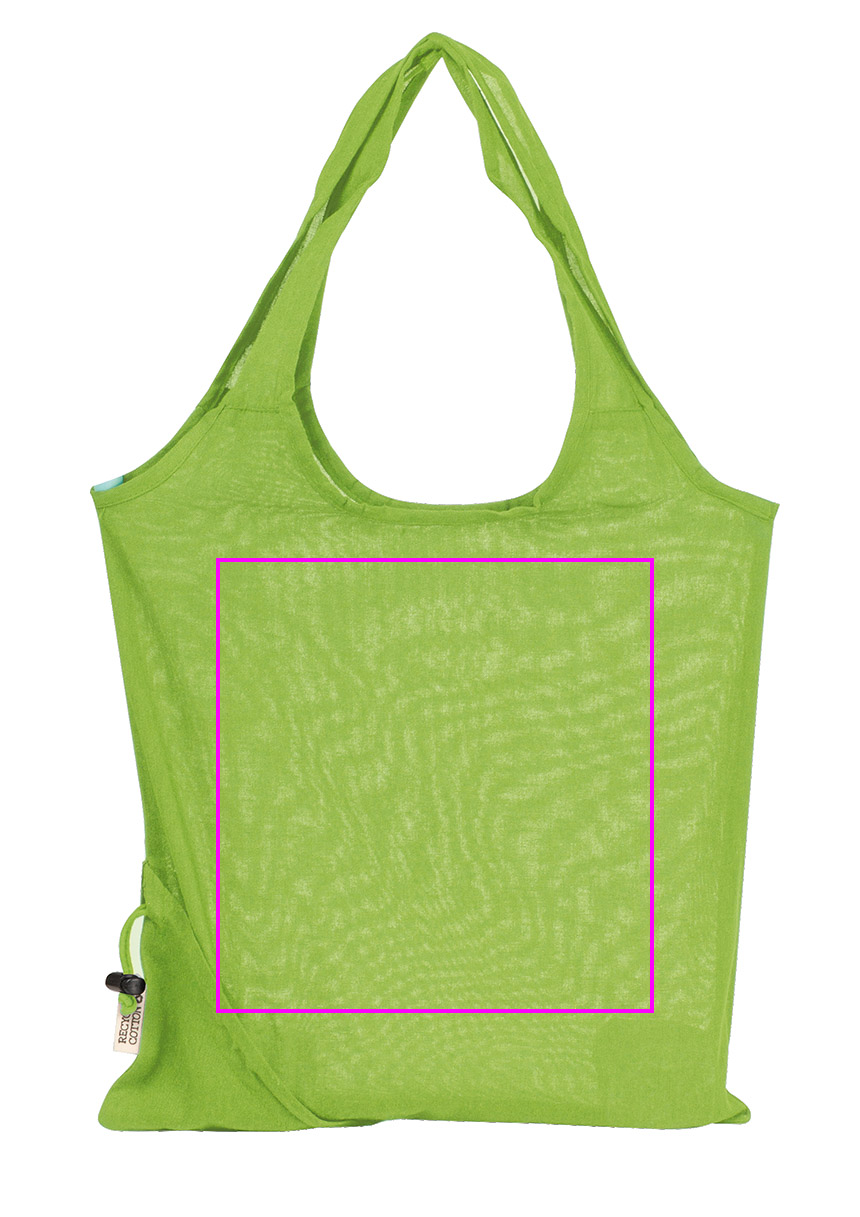 Foldable bag made of recycled cotton and polyester 118 g/m² ANJA