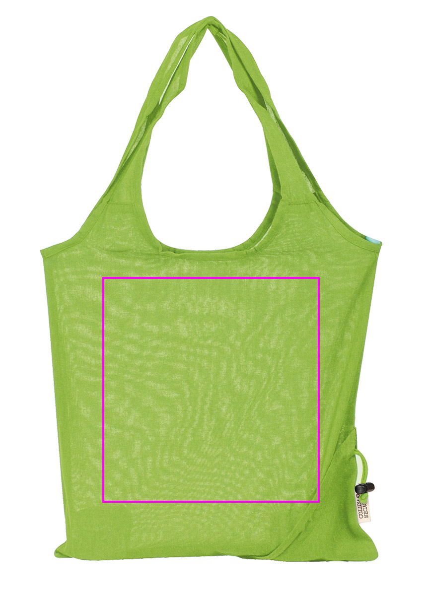 Foldable bag made of recycled cotton and polyester 118 g/m² ANJA