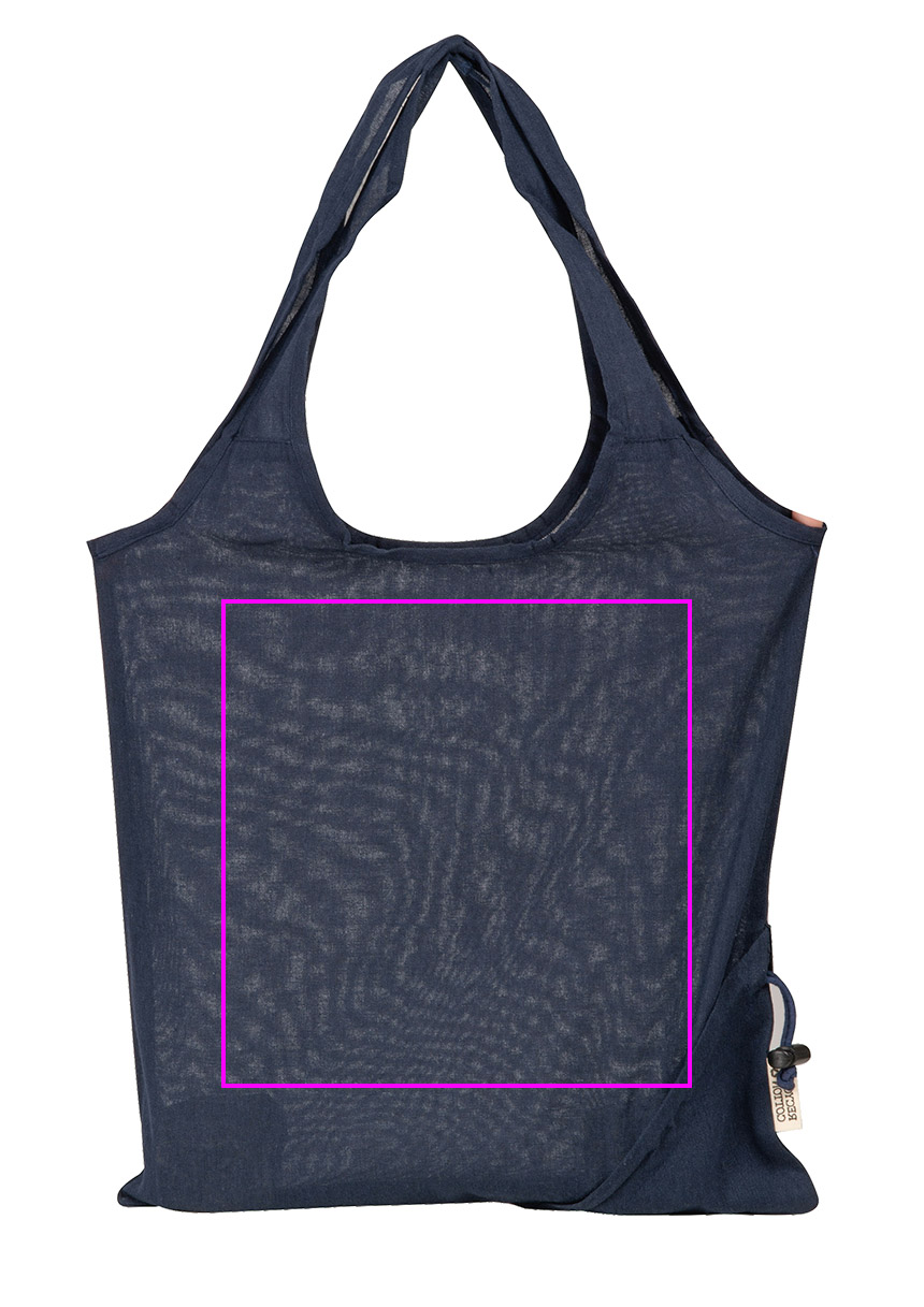 Foldable bag made of recycled cotton and polyester 118 g/m² ANJA