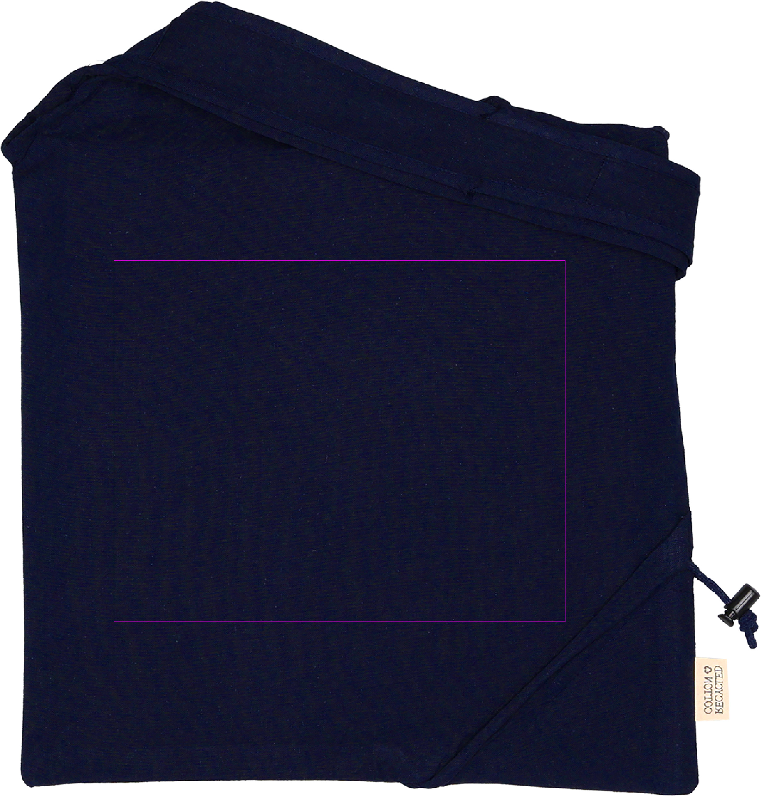 Foldable bag made of recycled cotton and polyester 118 g/m² ANJA