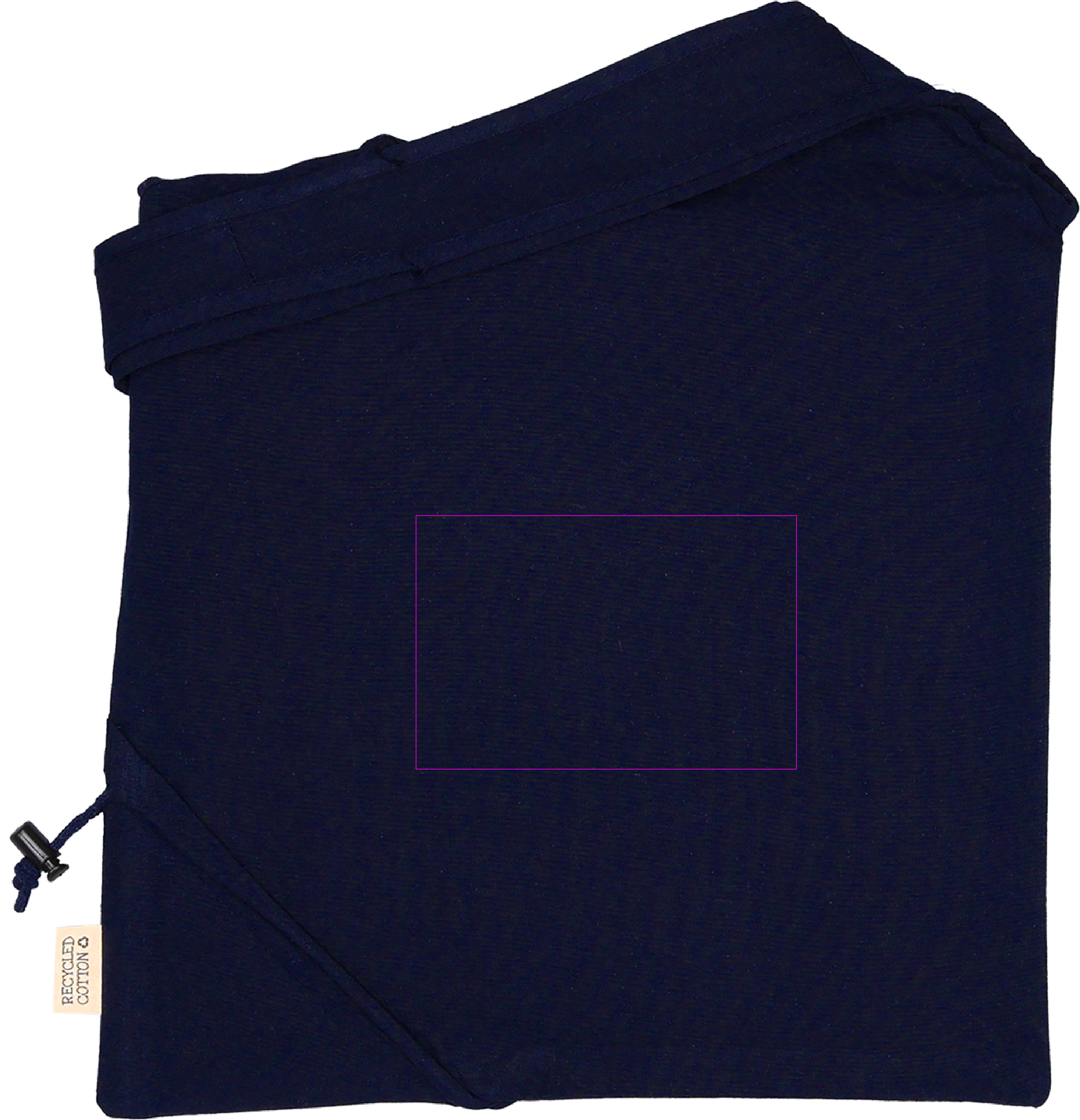 Foldable bag made of recycled cotton and polyester 118 g/m² ANJA