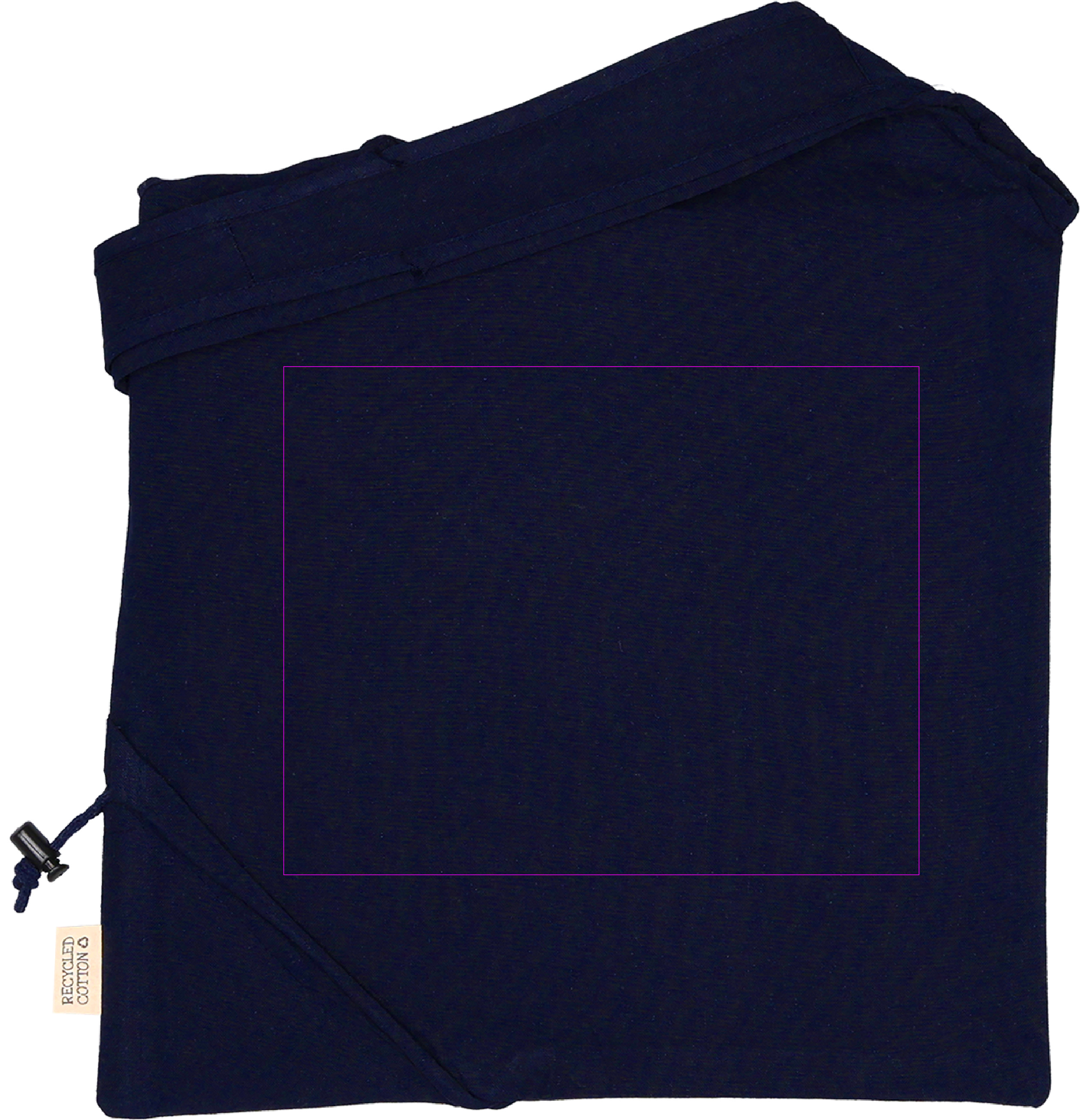 Foldable bag made of recycled cotton and polyester 118 g/m² ANJA
