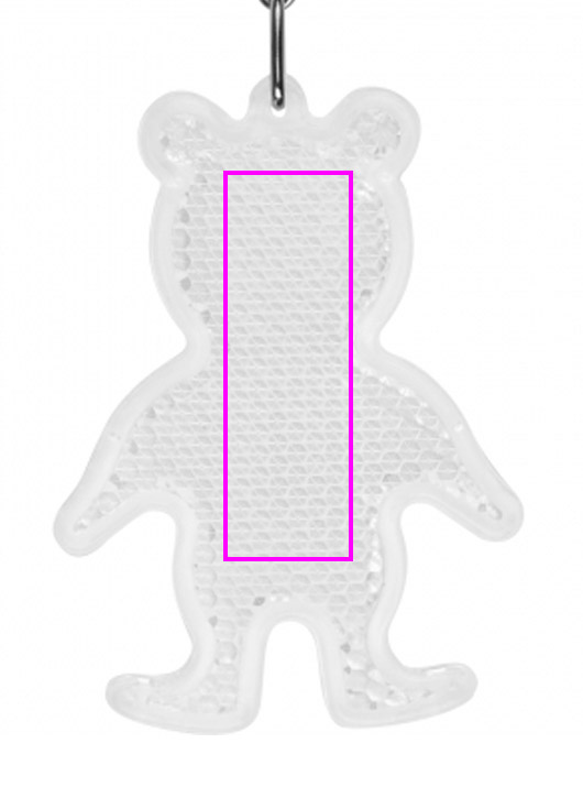 Reflective bear keyring VANESSA