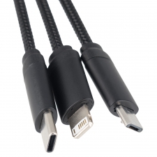 Cable with 4in1 wireless charger with wooden casing - i5w