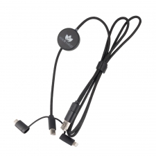 4in1 charging cable with illuminated logo - LH-ZM02