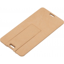 Small biodegradable credit card-shaped USB flash drive