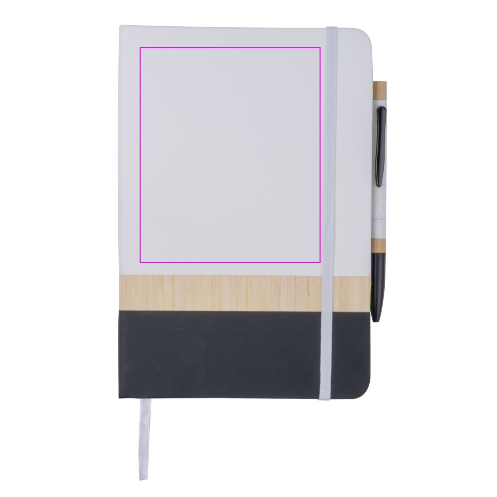A5 Notebook with Pen made of Recycled Materials AVA