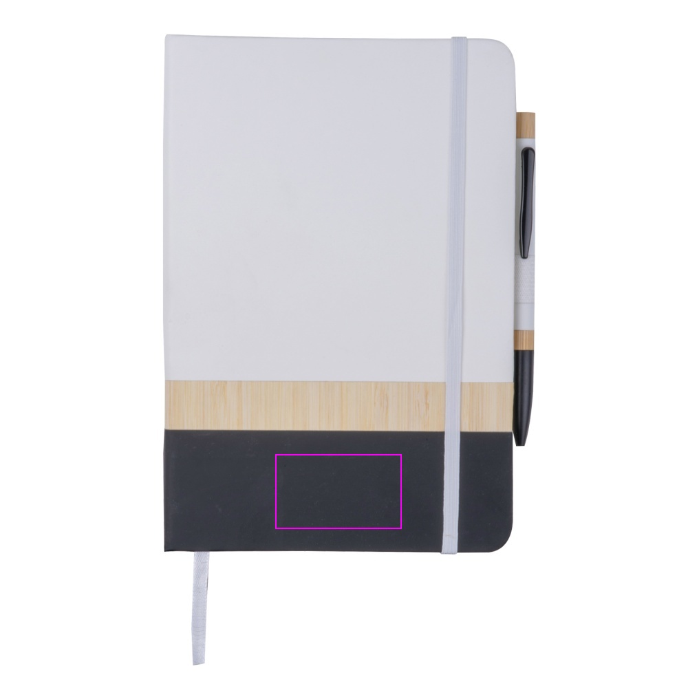 A5 Notebook with Pen made of Recycled Materials AVA