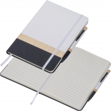 A5 Notebook with Pen made of Recycled Materials AVA
