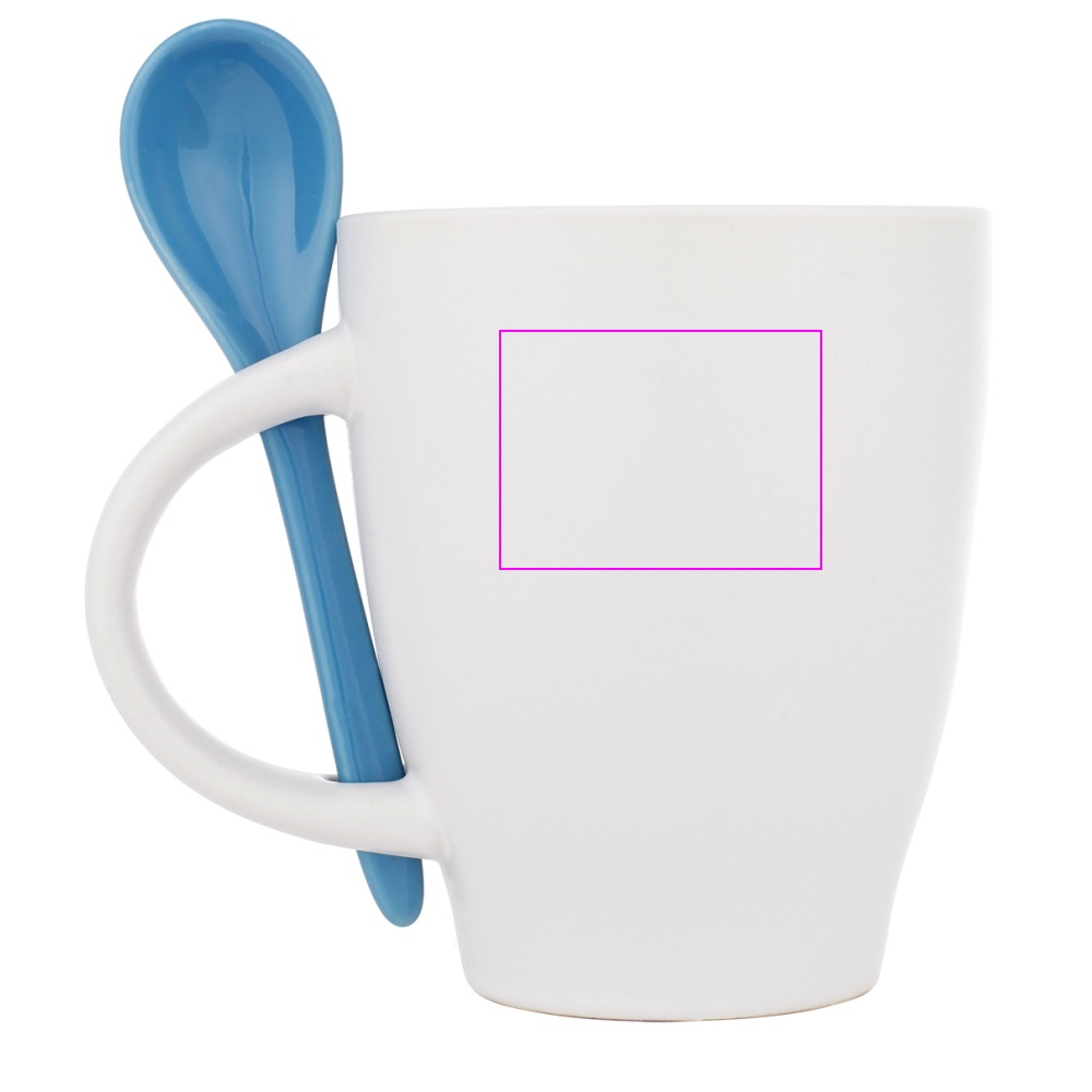 Ceramic mug with spoon 250 ml ARMANDO