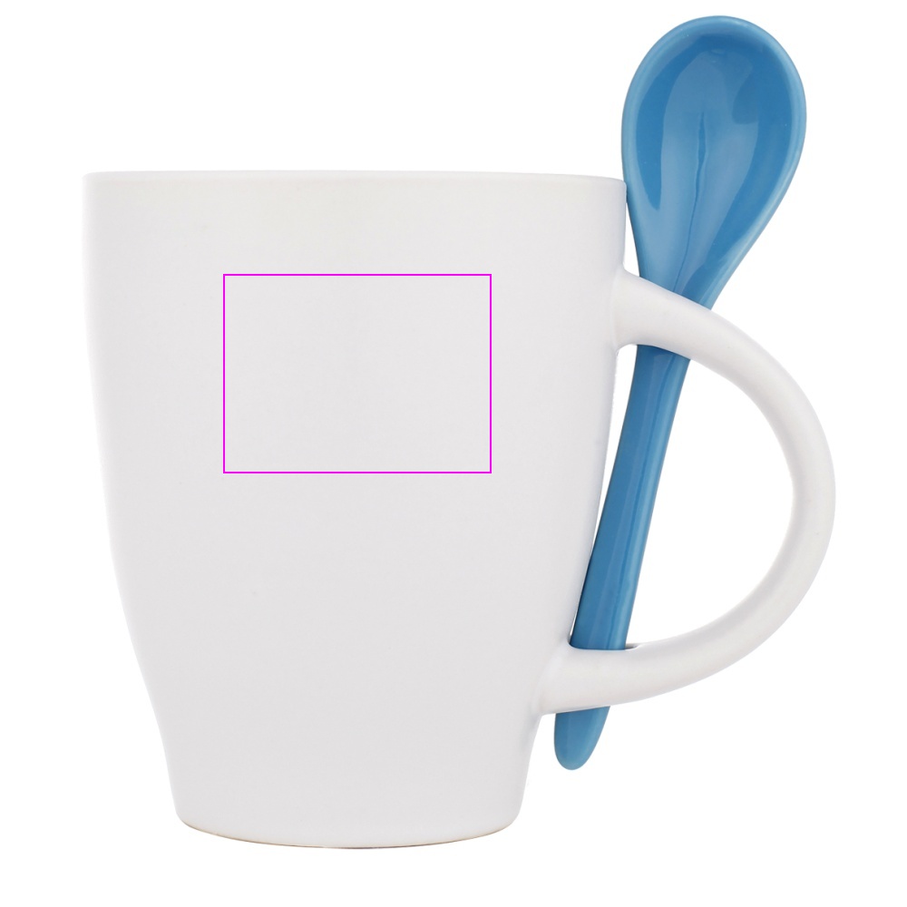 Ceramic mug with spoon 250 ml ARMANDO