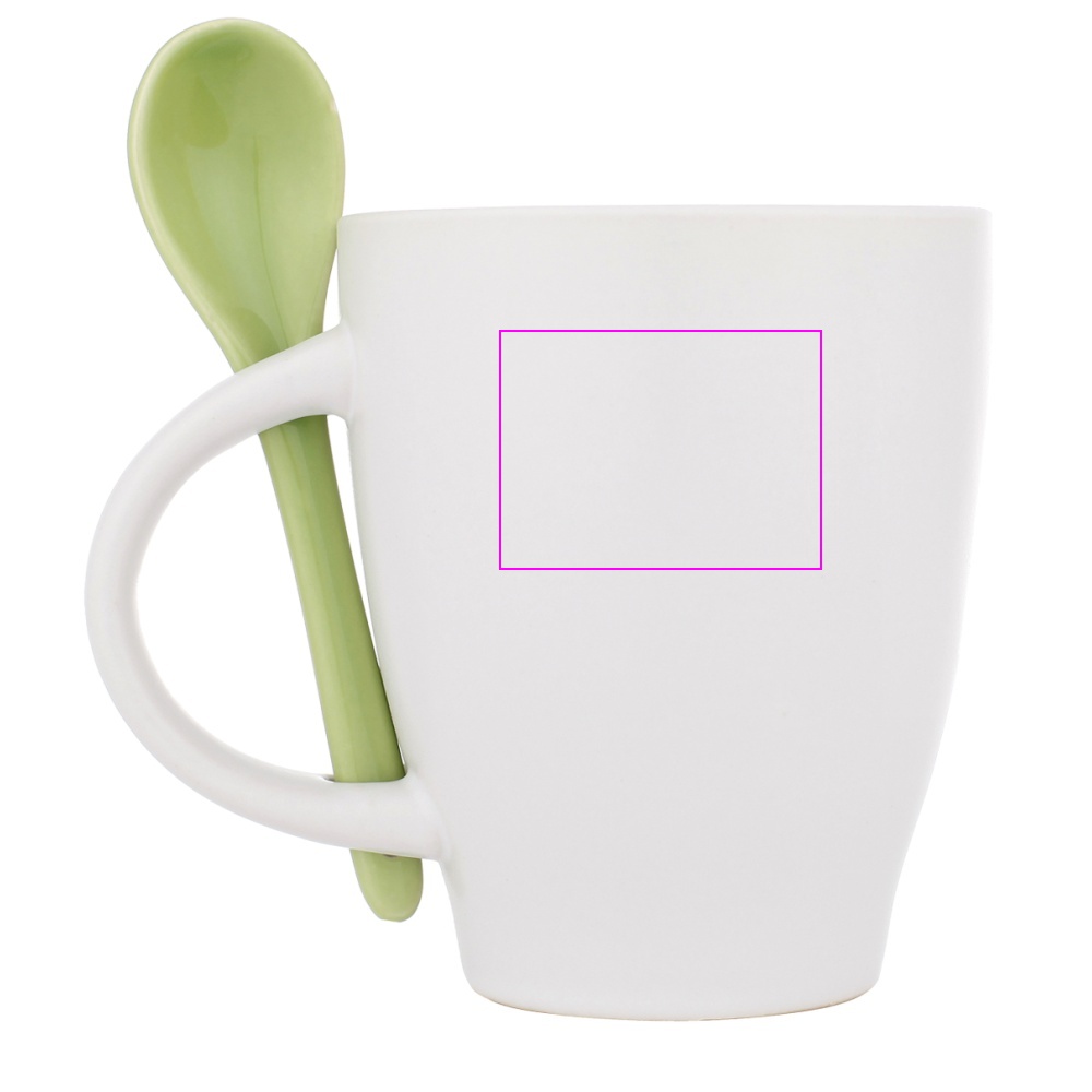 Ceramic mug with spoon 250 ml ARMANDO