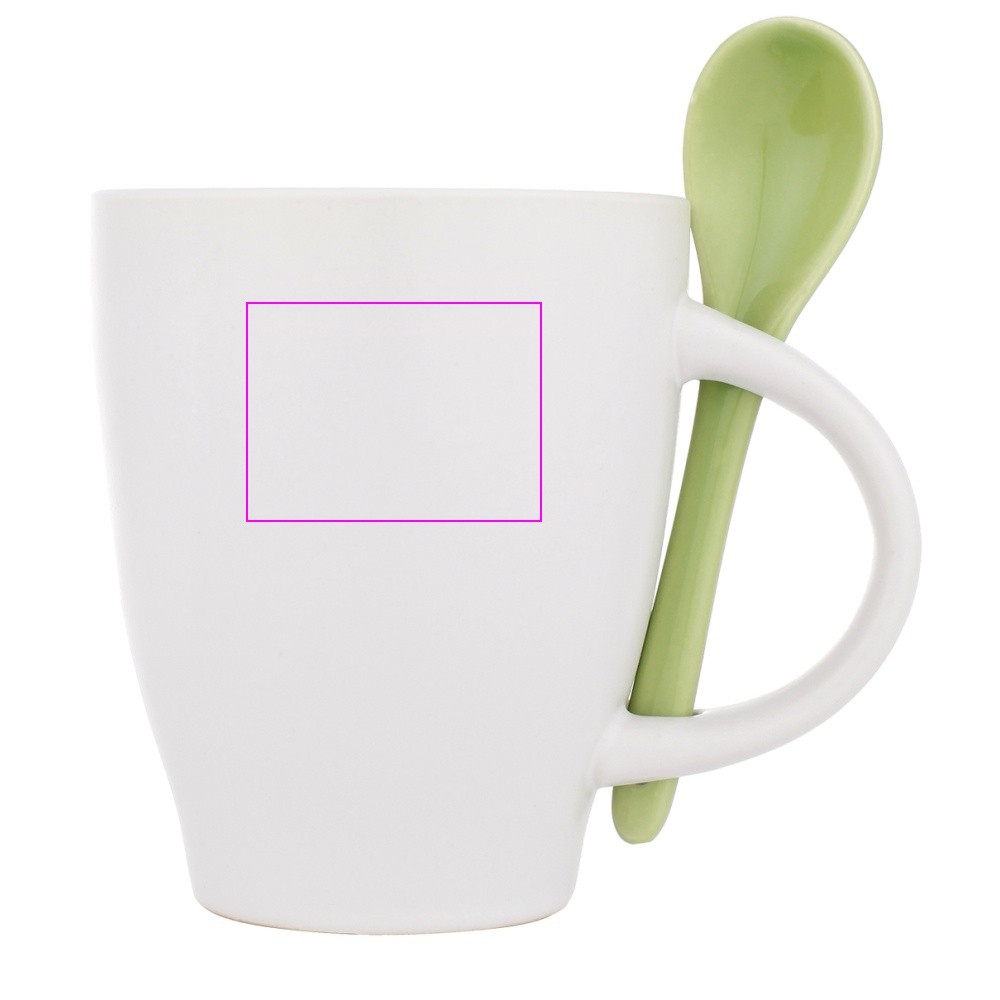 Ceramic mug with spoon 250 ml ARMANDO