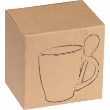 Ceramic mug with spoon 250 ml ARMANDO