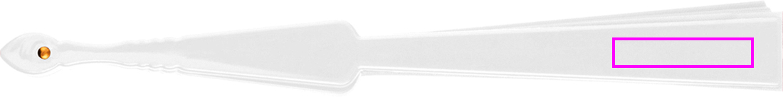 Plastic fan SALOMEA