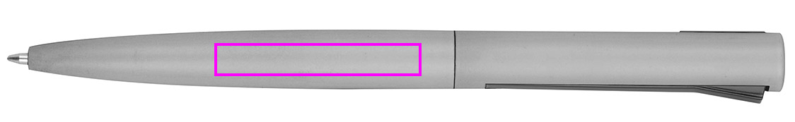 Semi-gel pen made of recycled aluminum WIEBKE