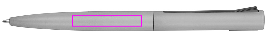 Semi-gel pen made of recycled aluminum WIEBKE