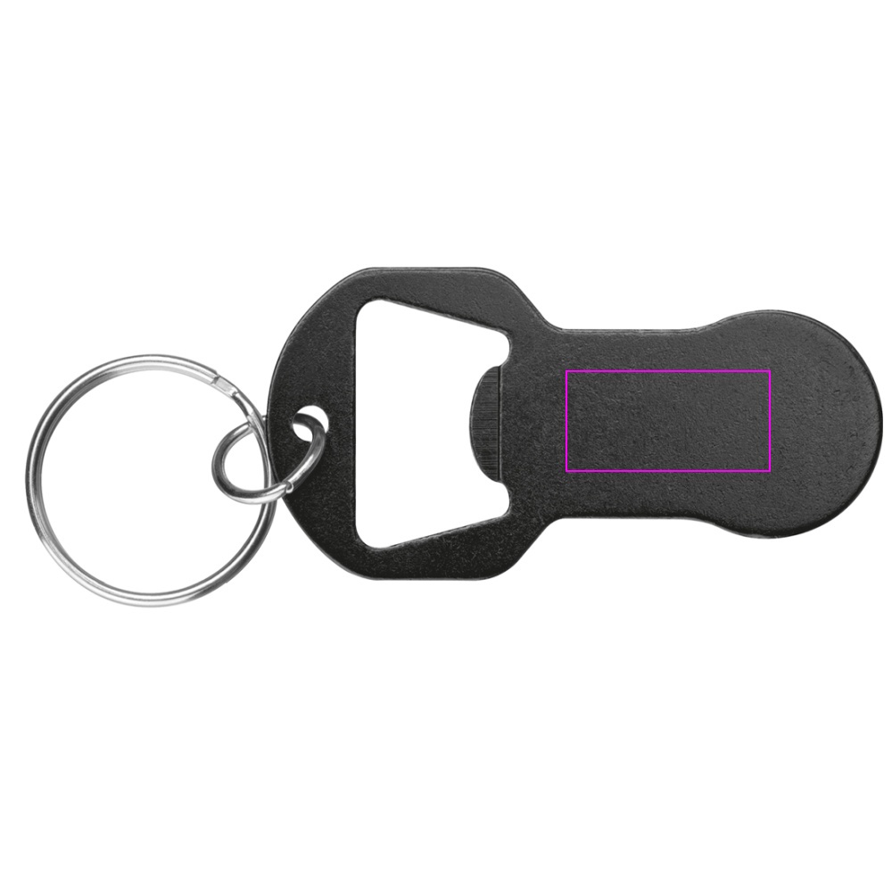 Keychain with bottle opener and shopping trolley token  OLIWIER
