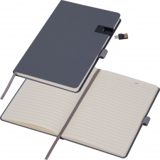 Lined notebook with 16 GB USB FRANCESCO