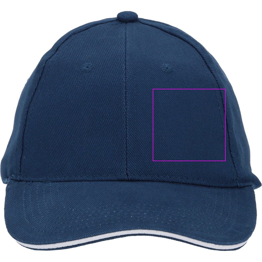 6-Panel Cotton Baseball Cap, 260 g/m² CURTIS