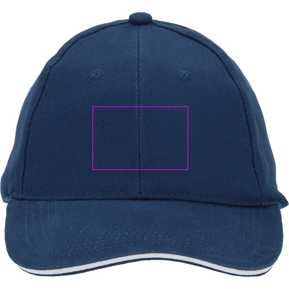 6-Panel Cotton Baseball Cap, 260 g/m² CURTIS