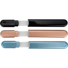 Glass nail files in a case