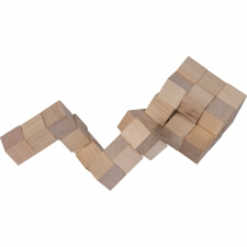 Wooden snake puzzle EMANUELE