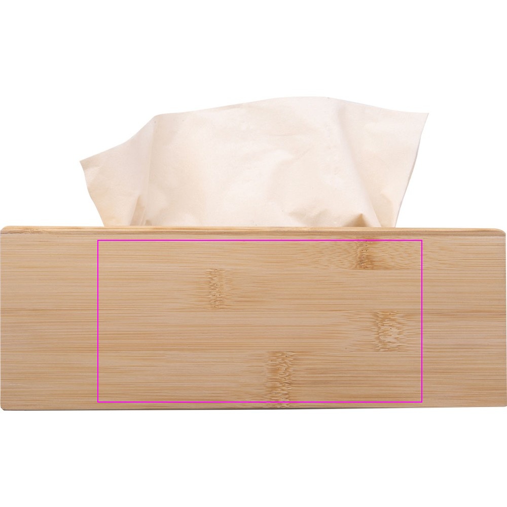 Bamboo box with cosmetic tissues ALISON