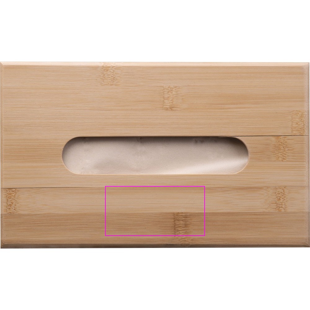 Bamboo box with cosmetic tissues ALISON