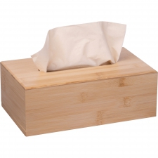 Bamboo box with cosmetic tissues ALISON