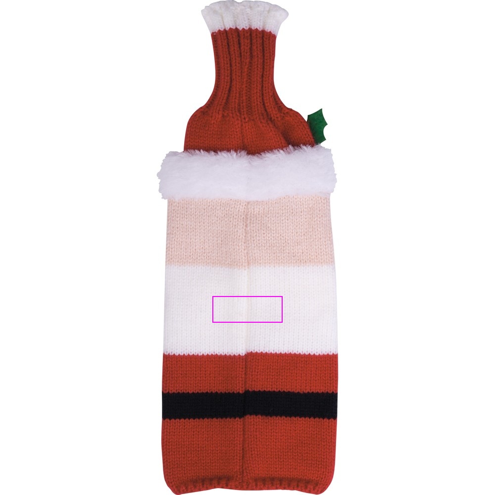 Bottle sleeve with Christmas motif JILL