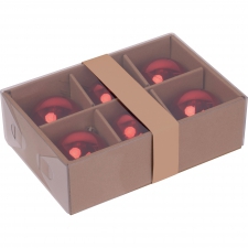 PATRICIA set of 6 Christmas baubles