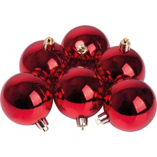 PATRICIA set of 6 Christmas baubles