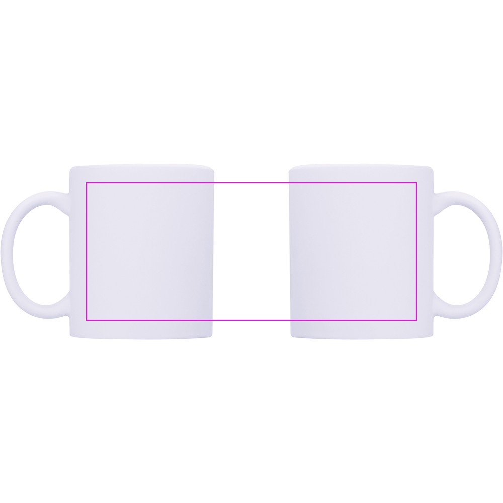 Matte ceramic sublimation mug ARIEL 330 ml
