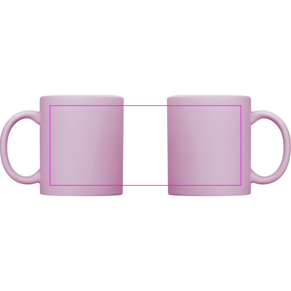 Matte ceramic sublimation mug ARIEL 330 ml