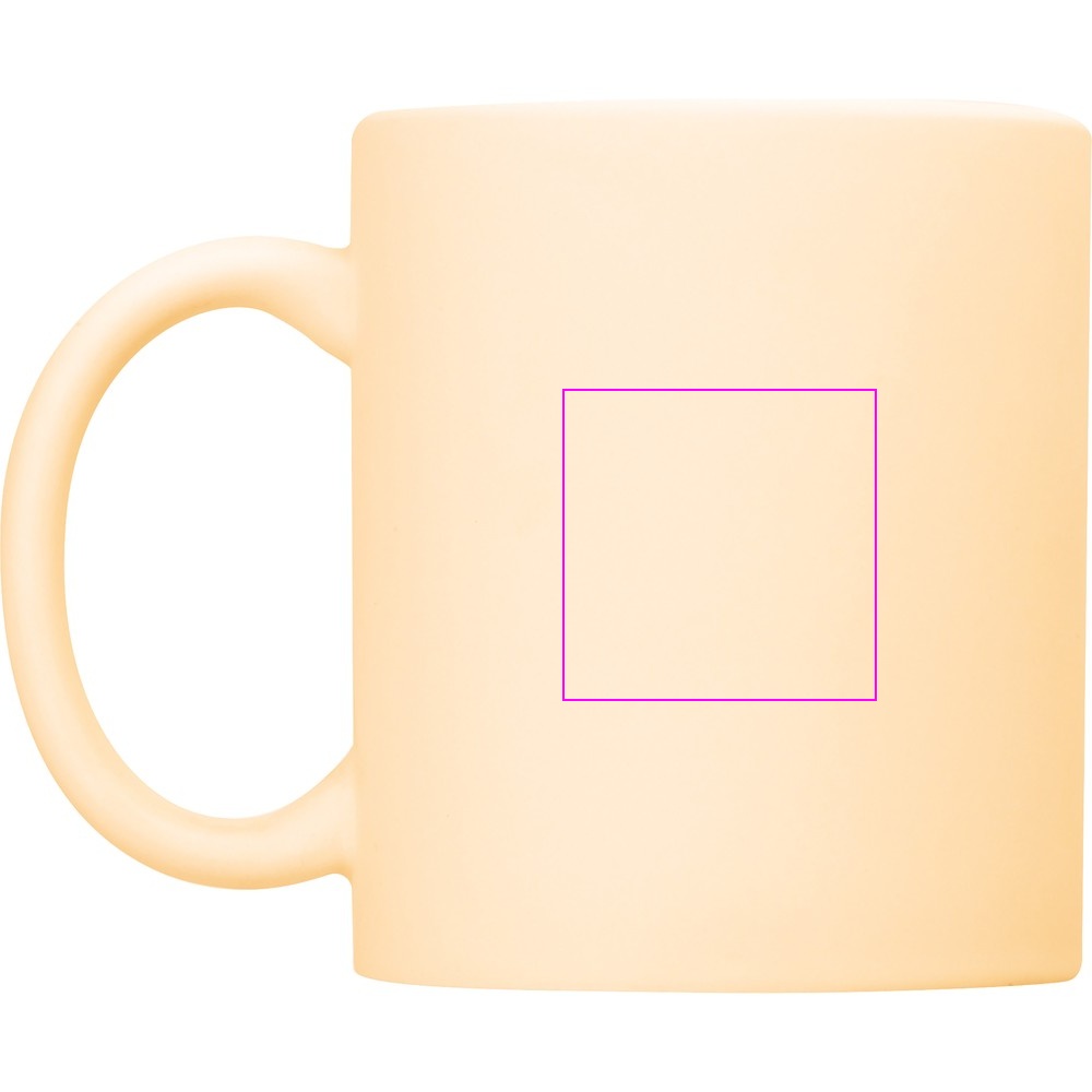 Matte ceramic sublimation mug ARIEL 330 ml