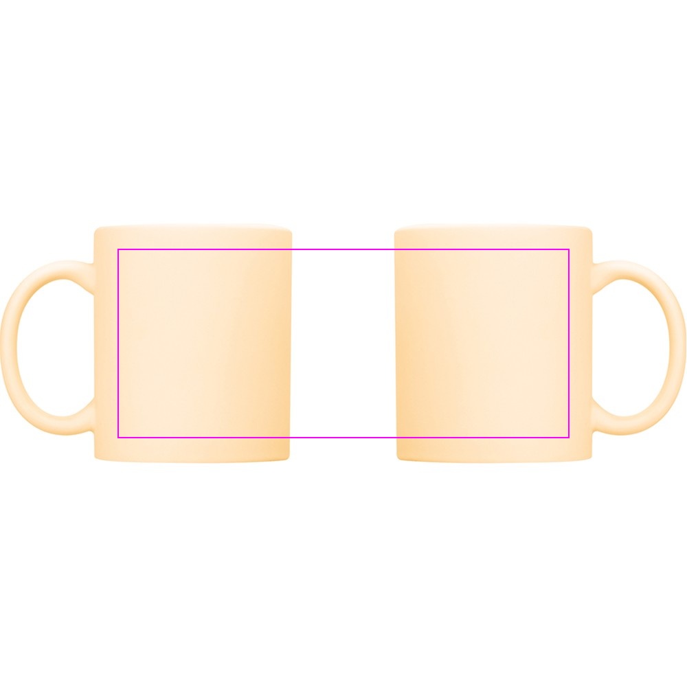 Matte ceramic sublimation mug ARIEL 330 ml