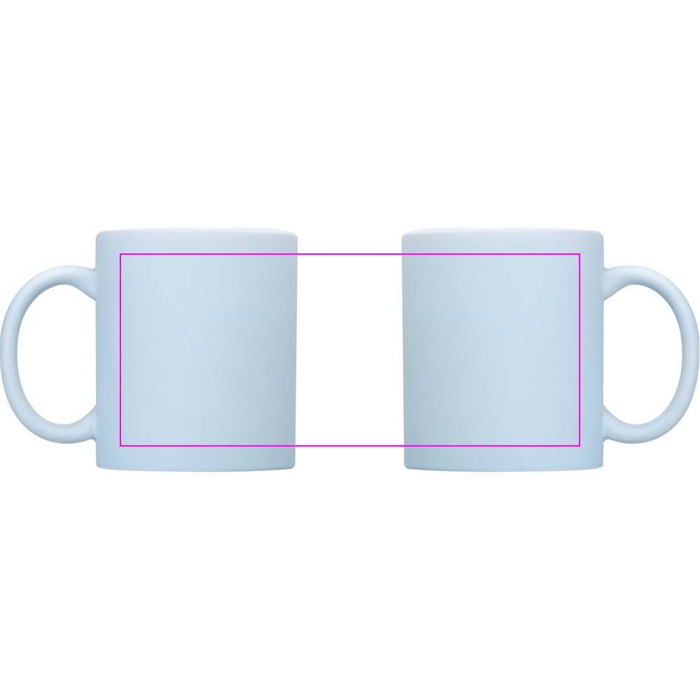 Matte ceramic sublimation mug ARIEL 330 ml